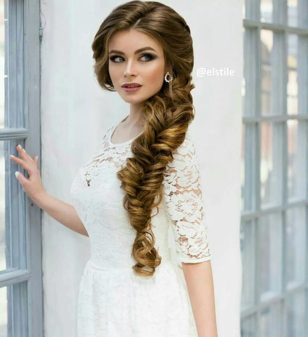 Dutch braid Coiffure mariée, Coiffure mariage, Tresse mariage