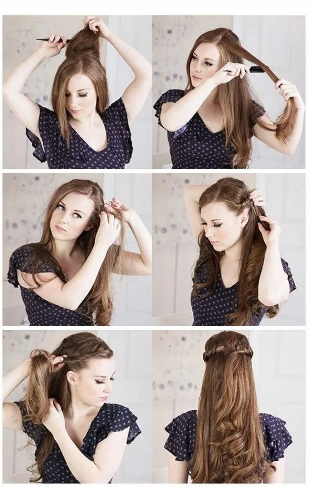 Прически на длинные волосы дома быстро Pin by Lore on Hair Hair styles, Princess hairstyles, Long hair styles