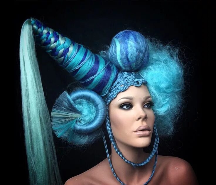 Прически на длинные волосы фантазийные READY TO SHIP Mermaid Unicorn Hunger Games Butterfly Wig - Etsy Artistic hair, C