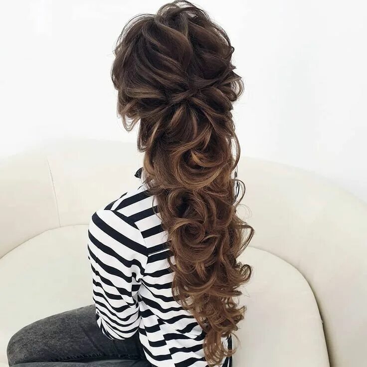 Прически на длинные волосы греческая коса #hairstylist #образневесты #невеста2019 #прическа #обучениеприческам #прическиоб