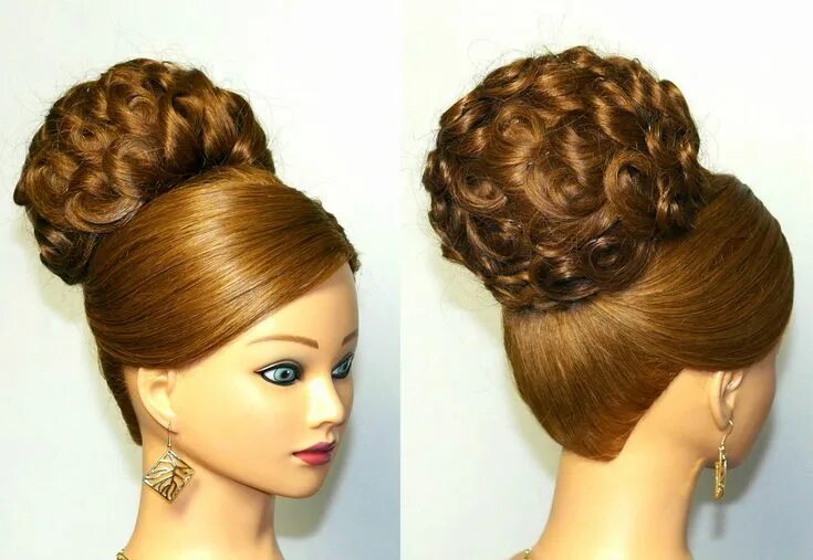 Прически на длинные волосы на манекене Elegant wedding updo, hairstyle for long hair Long hair styles, Bridal hair buns