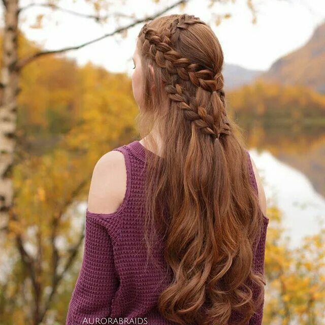 Прически на длинные волосы осень 2024 Pin by Tekla T\u00F3th on hairstyles Long hair styles, Medieval hairstyles, Hair