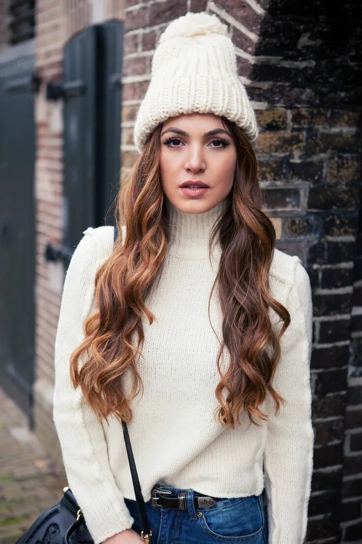 Прически на длинные волосы под шапку Conquering the Cold with Investment Pieces - Negin Mirsalehi Winter outfits dres