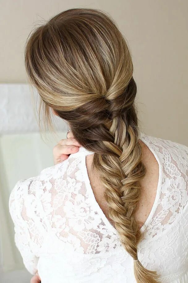 Прически на длинные волосы рыбий Zoë’s hairstyle Hairstyles for thin hair, Easy braids, Beautiful braids