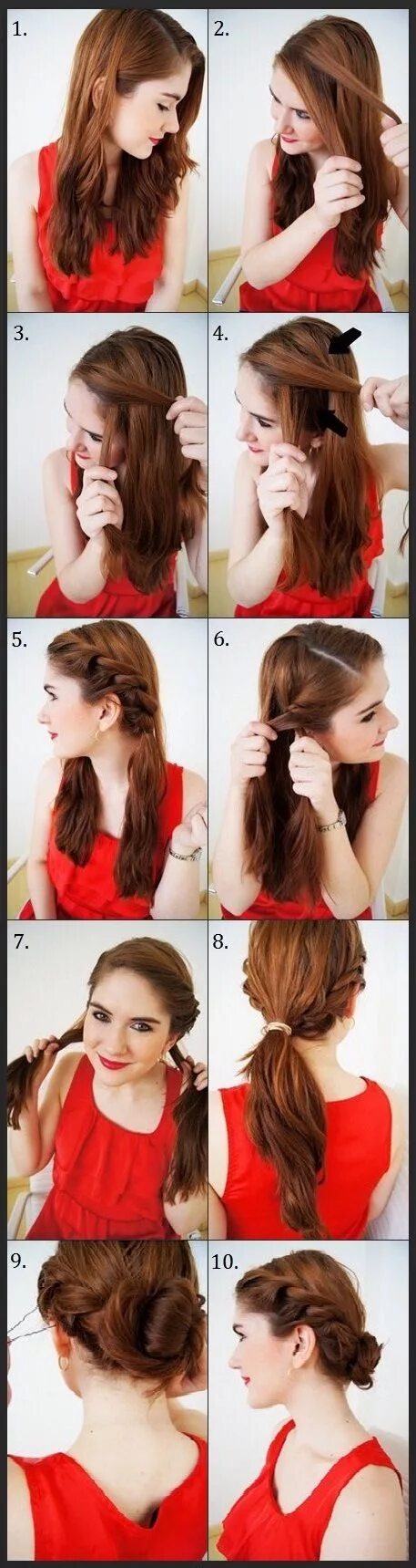 Прически на длинные волосы самой видео The Twisty Updo hair tutorial Long hair styles, Hair inspiration, Girl hairstyle