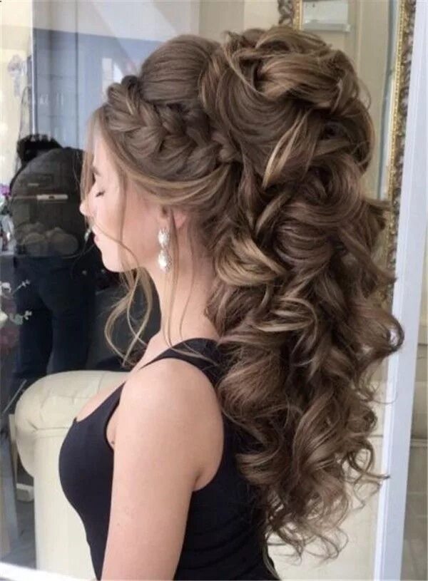 Прически на длинные волосы цена 50 Attractive Wedding Hairstyles for Long Hair - Mrs to Be Long hair styles, Med