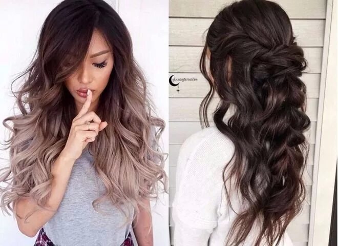 Прически на длинные волосы тренд #hair #hairstyle #haircut #haircolor #hairstylist #hairstyles #hairfashion #hair