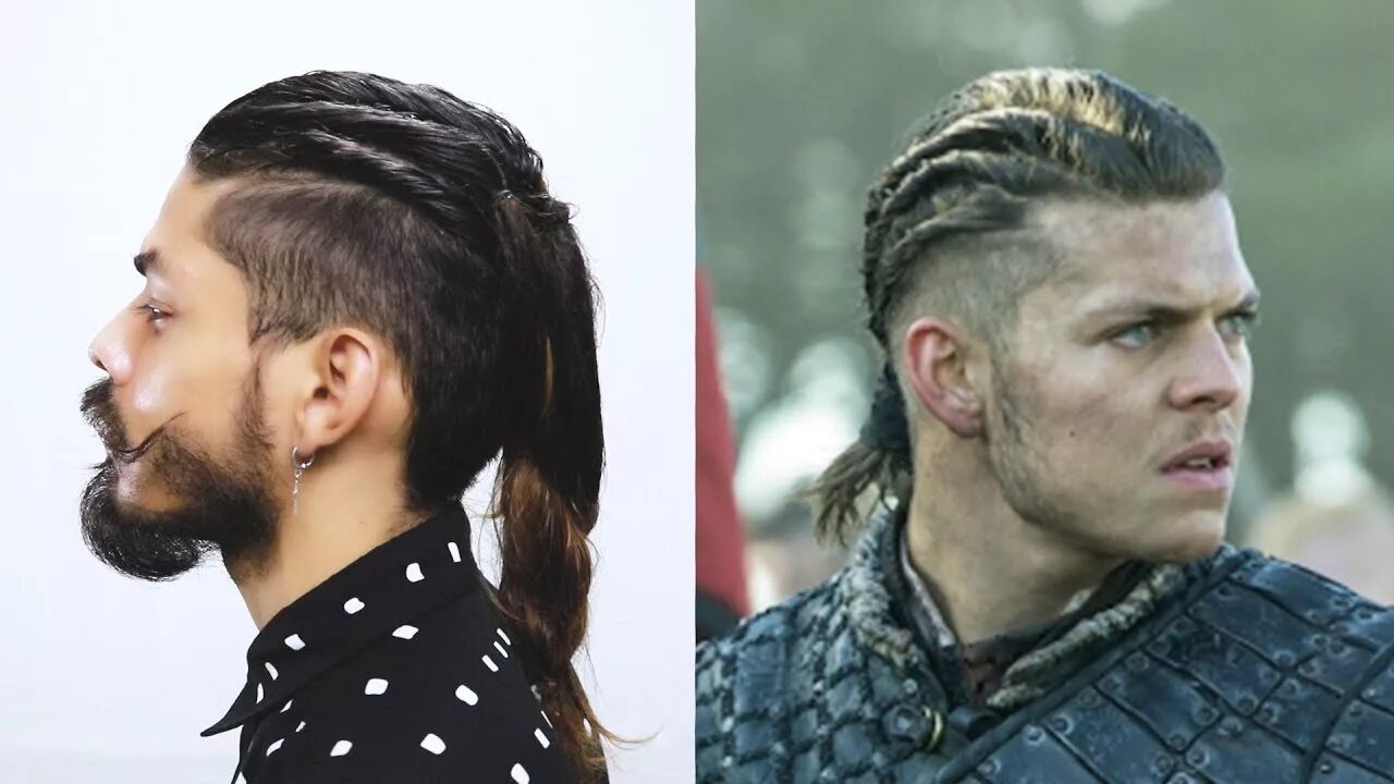 Прически на длинные волосы в стиле викинг How to do Ivar Hairstyle From Vikings Series - YouTube