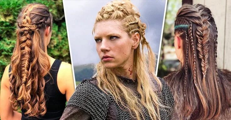 Прически на длинные волосы в стиле викинг 20 Looks de cabello inspirados en Lagertha de Vikingos; luce ruda y femenina con