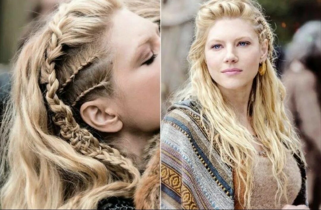 Прически на длинные волосы в стиле викинг Pin em MODA Penteados vikings, Cabelo, Cabelo lagertha