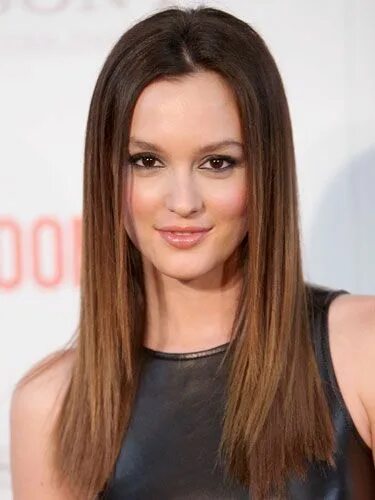 Прически на длинные волосы высокий лоб Ooh—Hair Color Chameleons Brunette hair color, Leighton meester hair, Brown hair