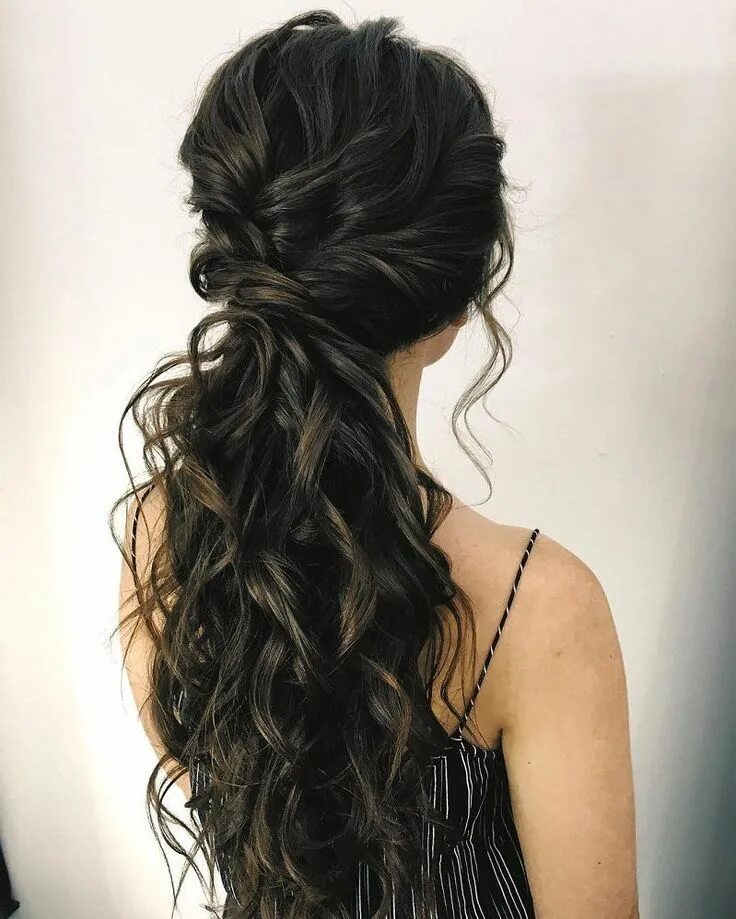 Прически на длинные волосы закрывают Gorgeous Ponytail Hairstyle Ideas That Will Leave You In FAB Strapless dress hai