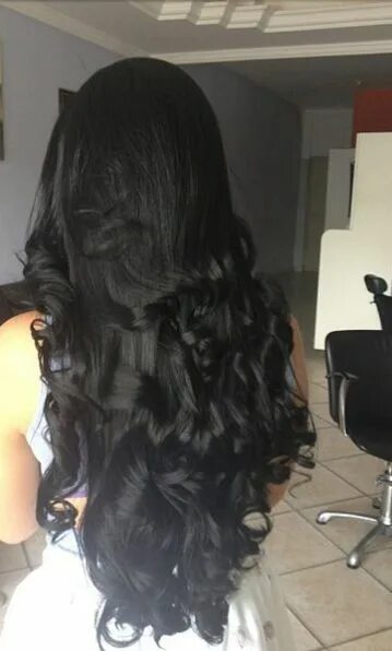 Прически на длинных черных волосах 10 ide dan inspirasi long black curls terbaik