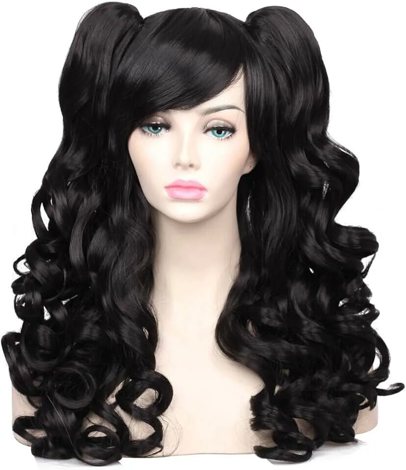 Прически на длинный парик Amazon.com: Black Pigtails Wig