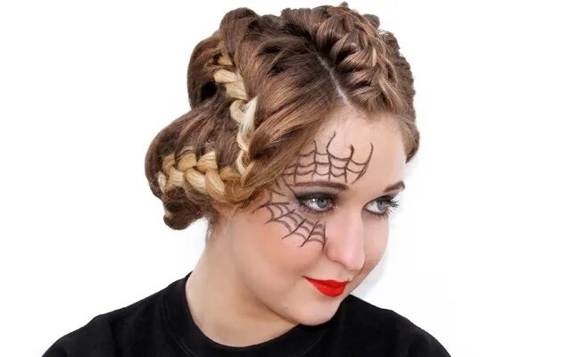 Прически на хэллоуин легкие для девочек Totally Creepy Halloween Hairstyle Idea's - Musely