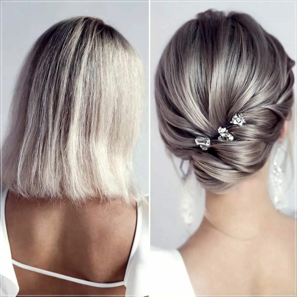 Прически на каре на свадьбу гостю современные Chignon: 200 ways to do it, images and tutorials Long hair styles, Wedding hair 