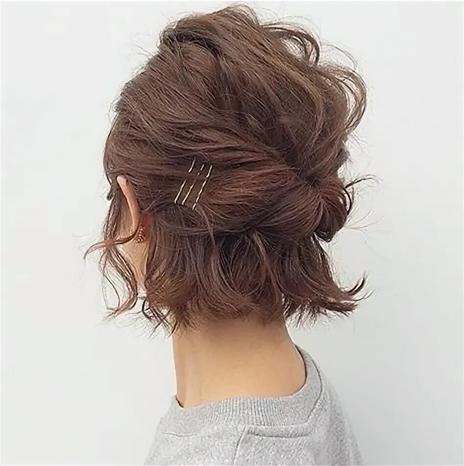 Прически на каре убранные волосы Pin by Olya Ivanova on HAIR Short hair updo, Hair styles, Short hair styles