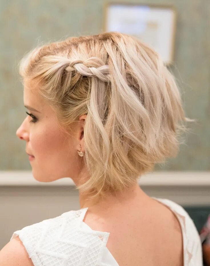 Прически на каре волосы для девушек 30 Jaw Dropping Short Wedding Hairstyles to Copy Now My Sweet Engagement Short b