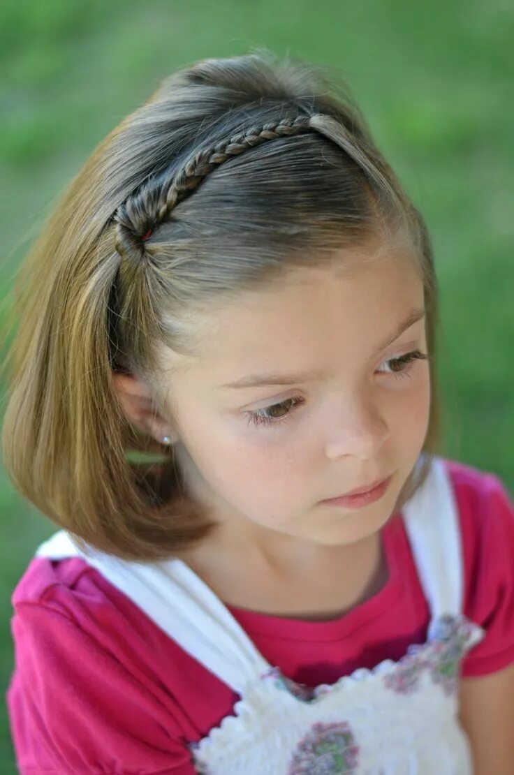 Прически на короткие волосы 12 лет ALL THINGS SNAPBANDZ: Braid on Pony Short Hairstyle Braids for short hair, Lil g