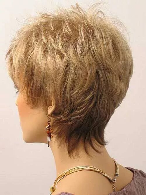 Прически на короткие волосы фото сзади 20 Best Short Haircuts for Older Women Modern short hairstyles, Short hair with 