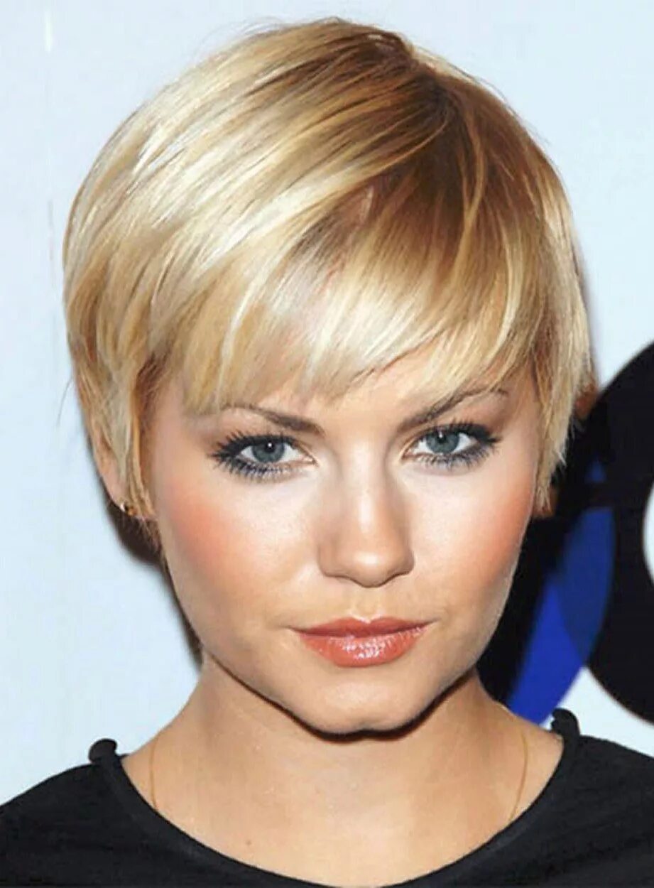 Прически на короткие волосы на круглое 25 Stylish Low Maintenance Short Hairstyles Ideas for Women Thin hair cuts, Low 