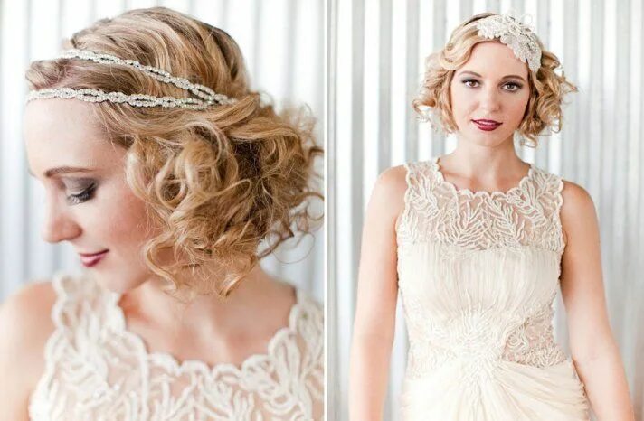 Прически на короткие волосы под платье Ultra-Feminine Wedding Hair Accessories by Portobello Trouwjurken vintage, Trouw