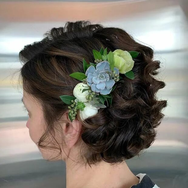 Прически на короткие волосы с цветами 25 Trendy Prom Hairstyles for Short Hair - Fashion Blog Prom hairstyles for shor