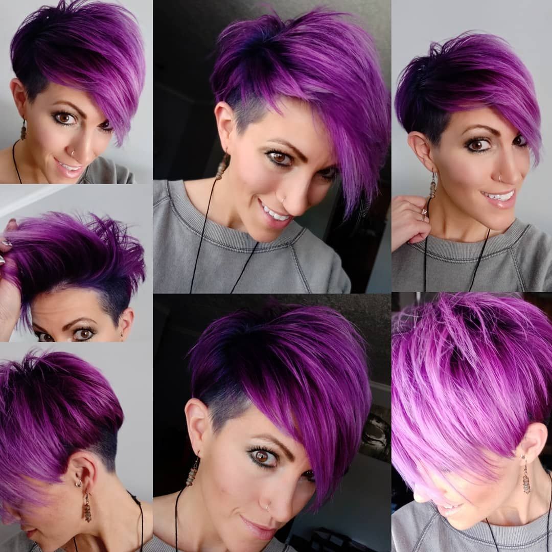 Прически на короткие волосы цвет волос Alexia Meyer on Instagram: "I'm loving my color and cut by @gretacoston It feels