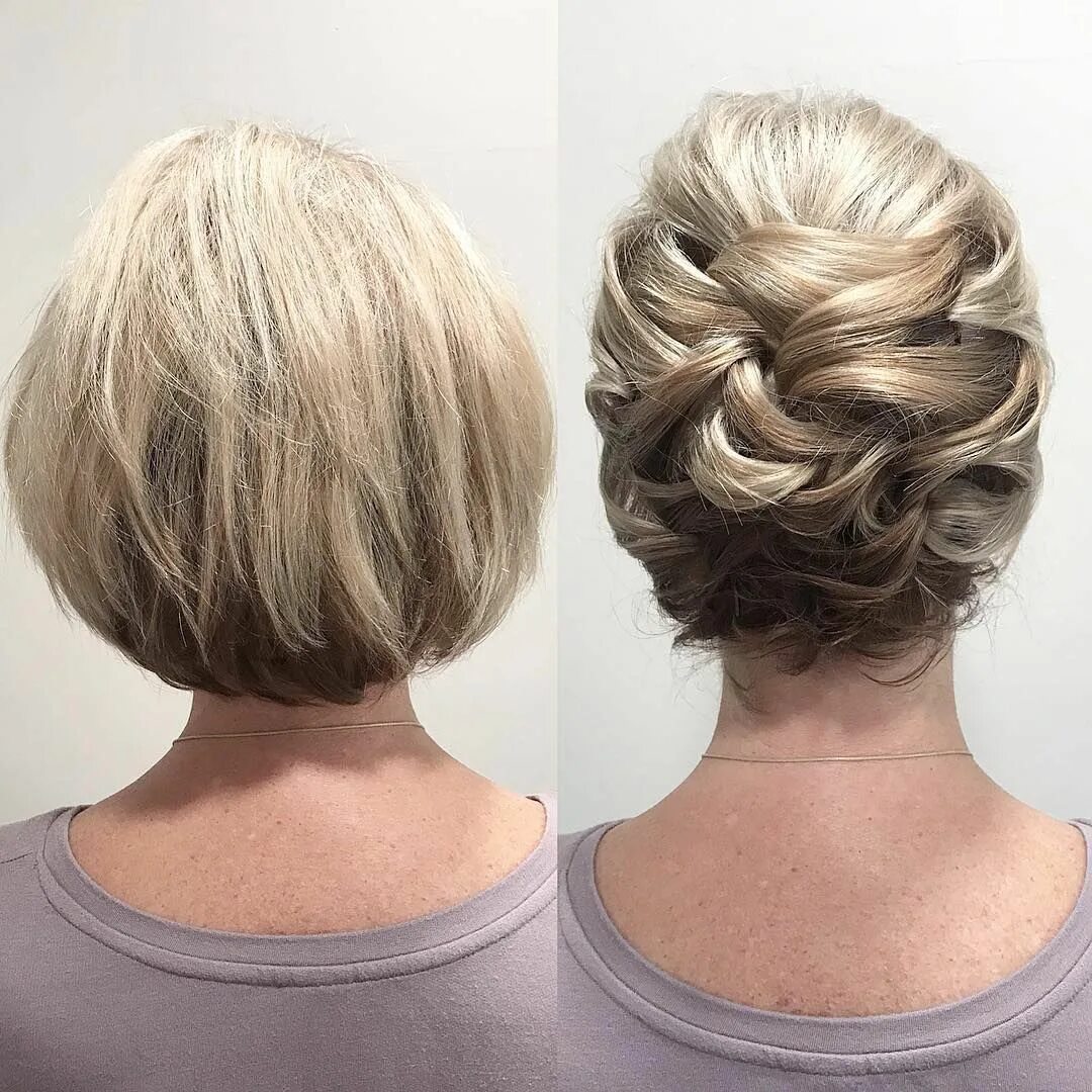 Прически на короткое каре KellGrace on Instagram: "Short hair CAN go up! (No hair extensions added) . . #k