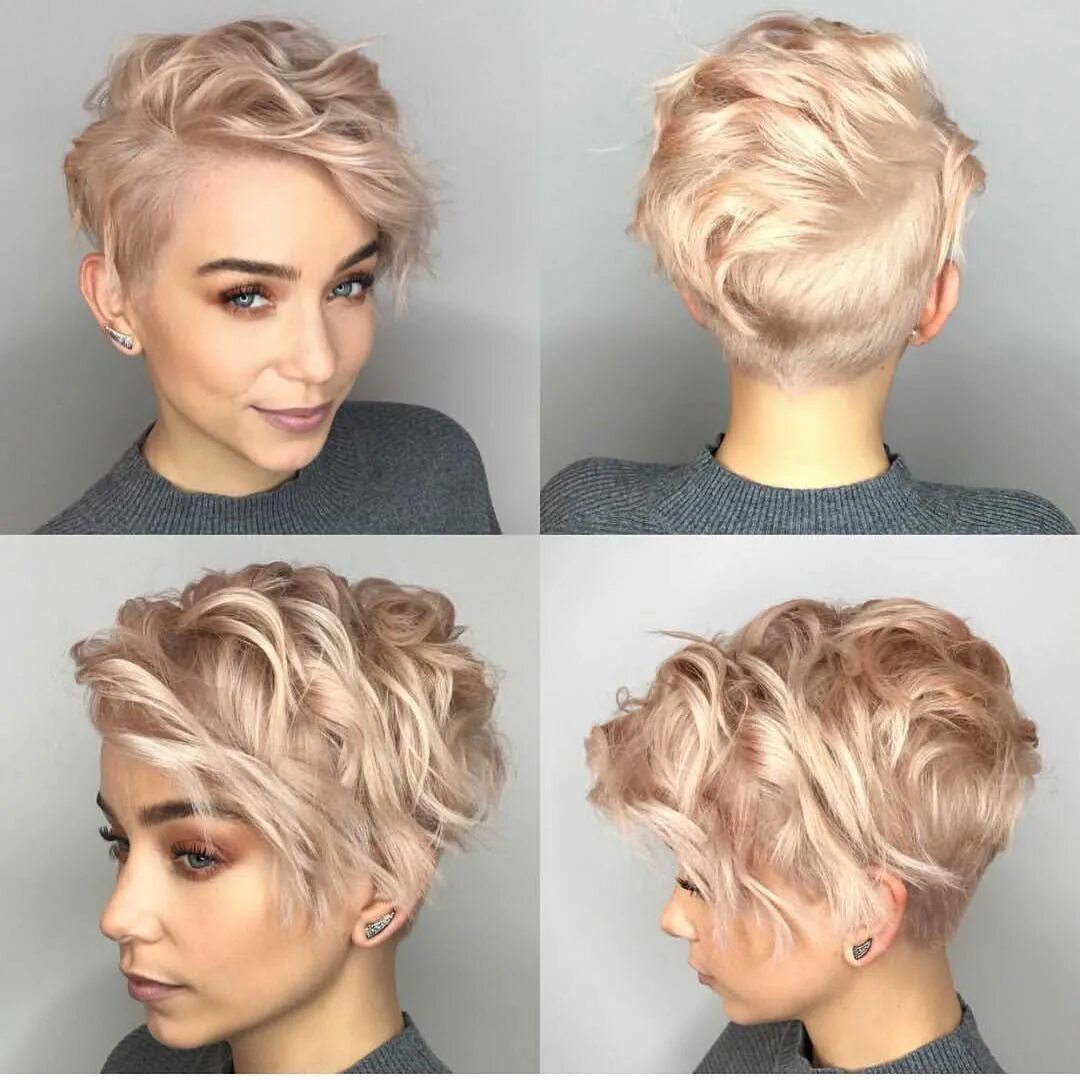 Прически на короткую стрижку 10 Stylish Pixie Haircuts in Ultra-Modern Shapes - PoP Haircuts Estilo de pelo c