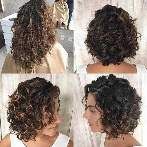 Прически на кучерявые волосы средней длины Perfect Bob Haircuts for Curly Hair - Hairstyle Fix Curly hair photos, Curly hai