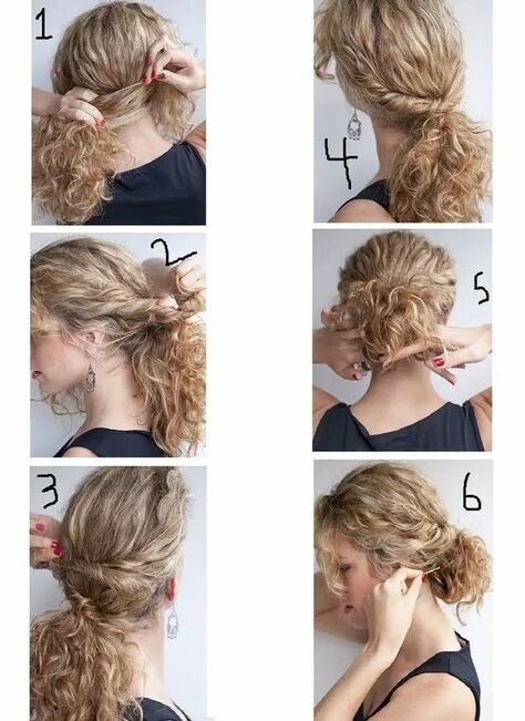 Прически на кудрявые волосы на каждый 10 популярных идей на тему "curly bun medium hair" для вдохновения