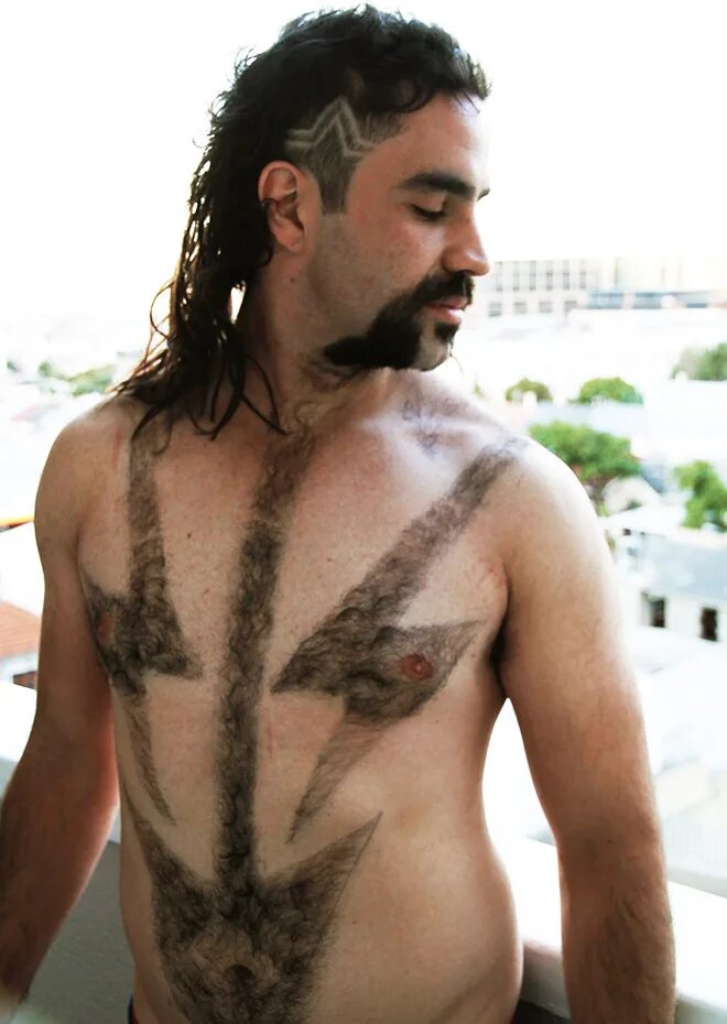 Прически на лобке фото Chest Hair Art Is The Perfect Form of Self-Expression