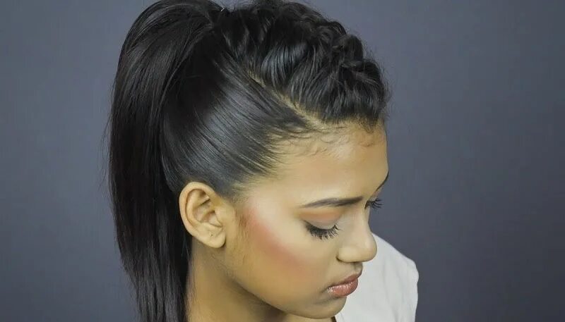 Прически на макушке фото 10 Mesmerizing Ponytail Braids for Black Hair Braided ponytail hairstyles, Women