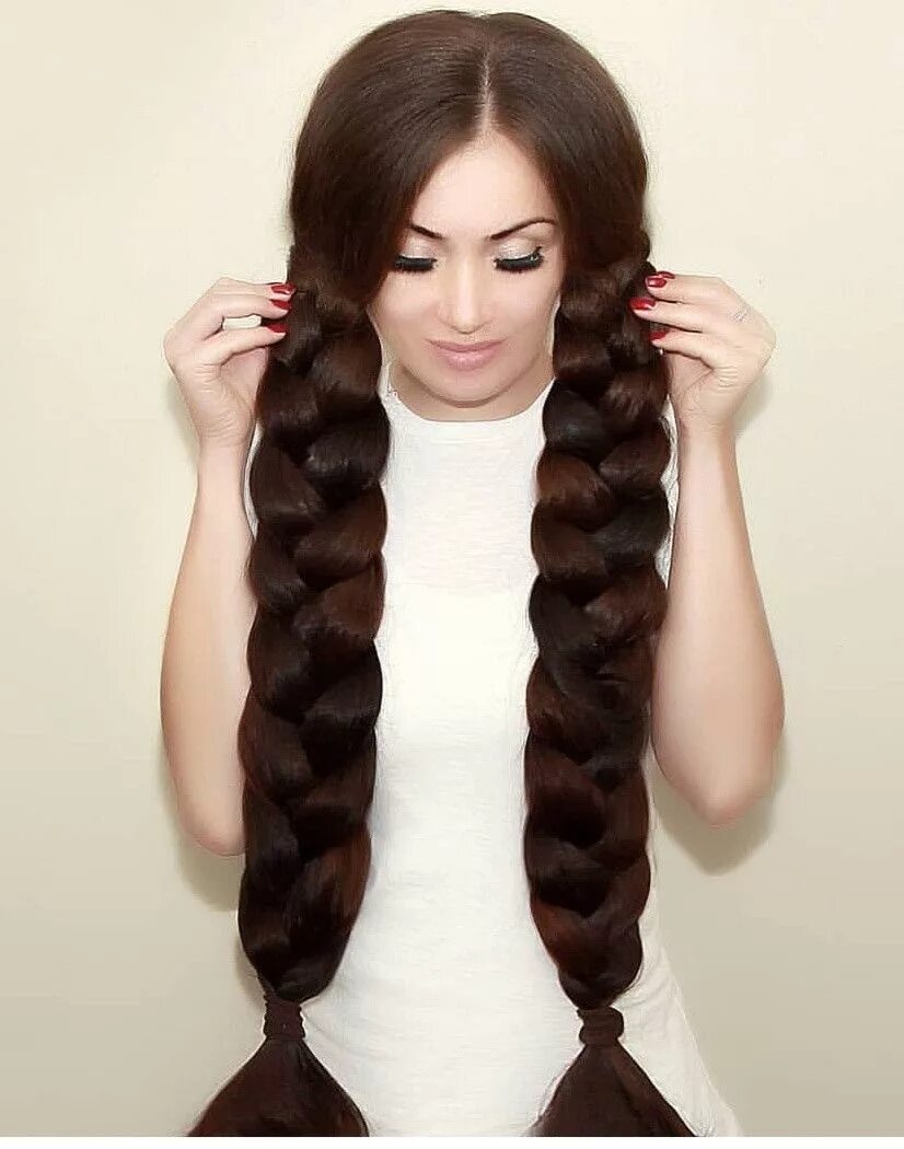 Прически на очень длинные Pin by D F on Braided Really long hair, Braids for long hair, Long hair pictures