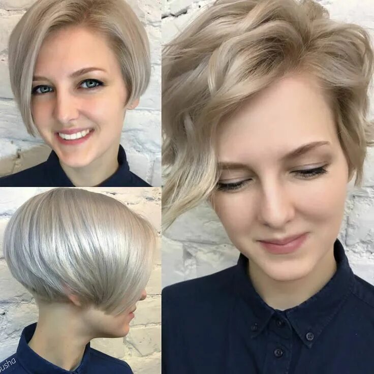 Прически на отросшую короткую стрижку Trendy Haircuts and Stylish Hairstyles for Hair Fins