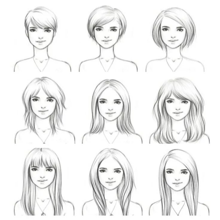 Прически на портрет для девочек Hair Growth Chart Growing out hair, Growing out short hair styles, Hair beauty