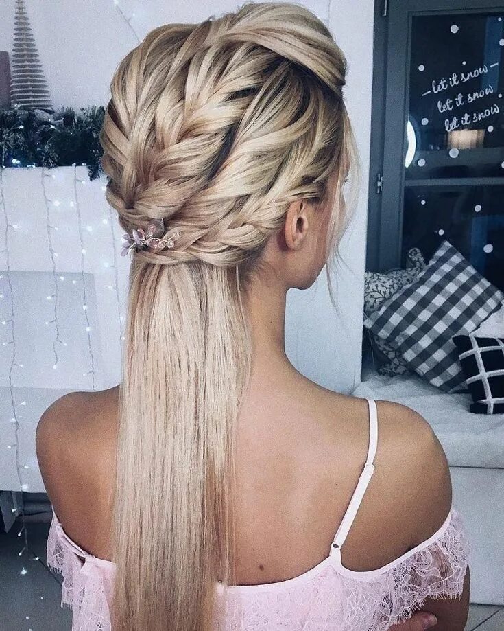 Прически на повседневку длинные Pin by AJ on Hair Styles & Colors Long hair styles, Hair styles, Wedding hairsty