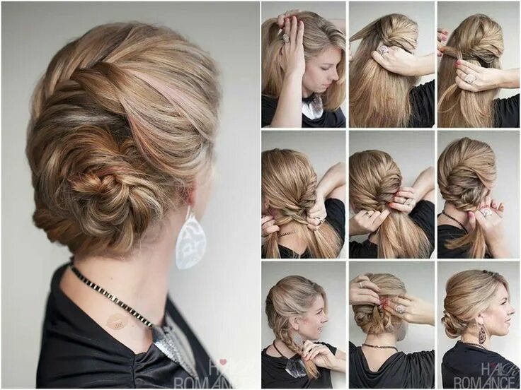 Прически на работу на среднюю длину Pin by Yana Tsittel on Hair Braided bun hairstyles, Lazy girl hairstyles, Ponyta