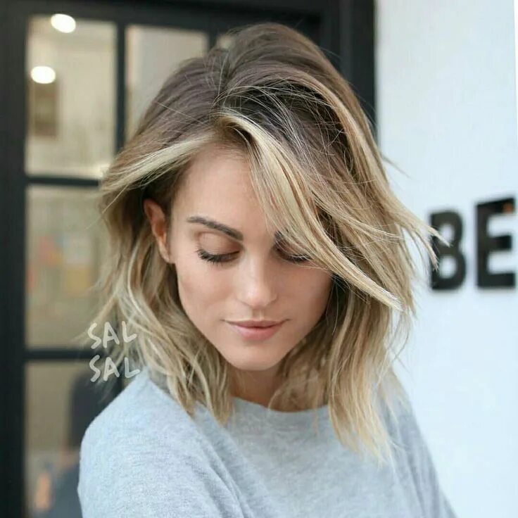 Прически на русые волосы средней длины Pin on Short Hairstyles Hair styles 2017, Super short hair, Balayage hair