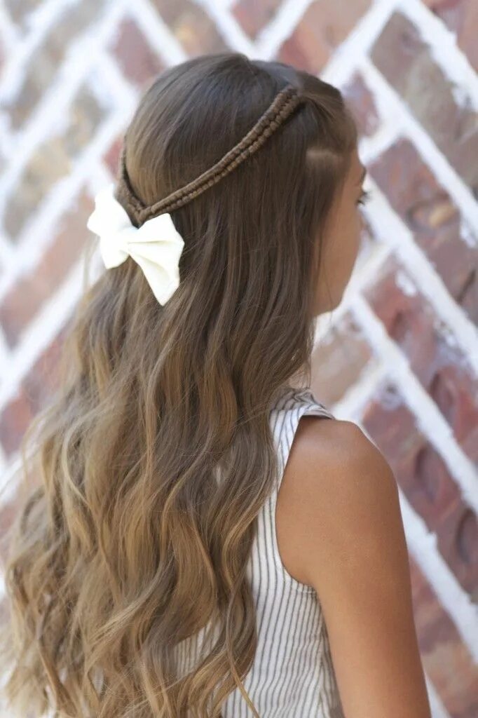 Прически на сентября на длинные волосы Infinity Braid Tieback Back-to-School Hairstyles Long hair styles, Cute girls ha