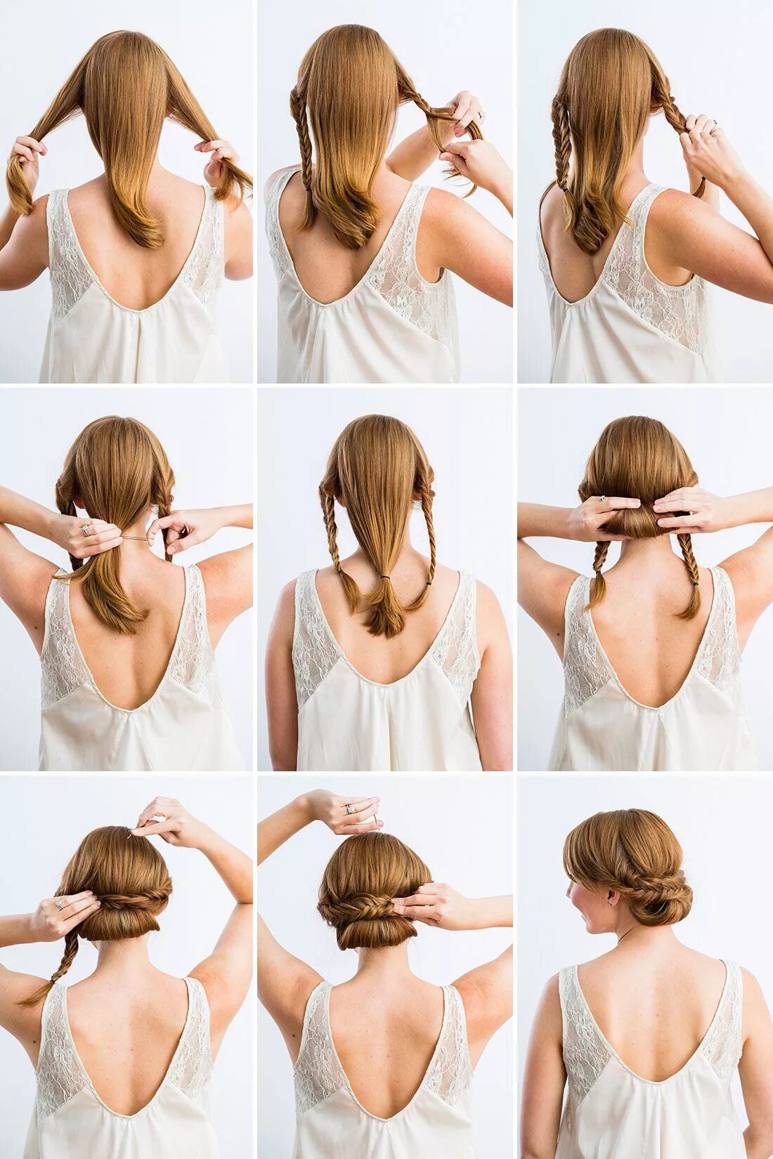 Peinado sencillo para cabello corto Chignon hair, Updo hairstyles tutorials, Hai