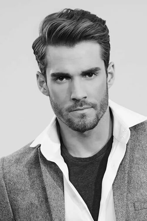 Прически на средние для мужчин Barbe Chic de la semaine Mens hairstyles medium, Side part hairstyles, Mens hair