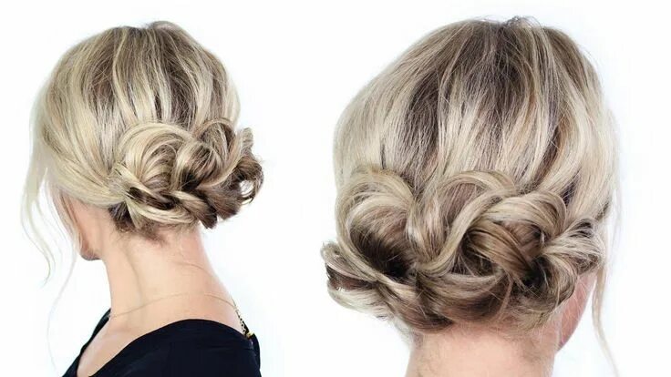 Прически на средние тонкие волосы Simple Holiday Updo - YouTube - Friseur Haare Hair styles, Long hair styles, Eas