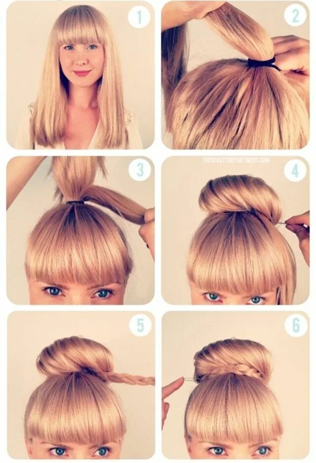 Прически на средние волосы 3 класс Easy haistyle tutorial! :) Hair hacks, Hair styles, Long hair styles