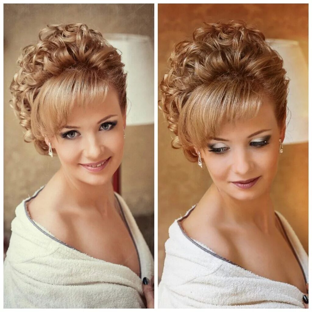 Стрижки и укладки для женщин после 40 Short hair cuts, Wavy hairstyles medium, C