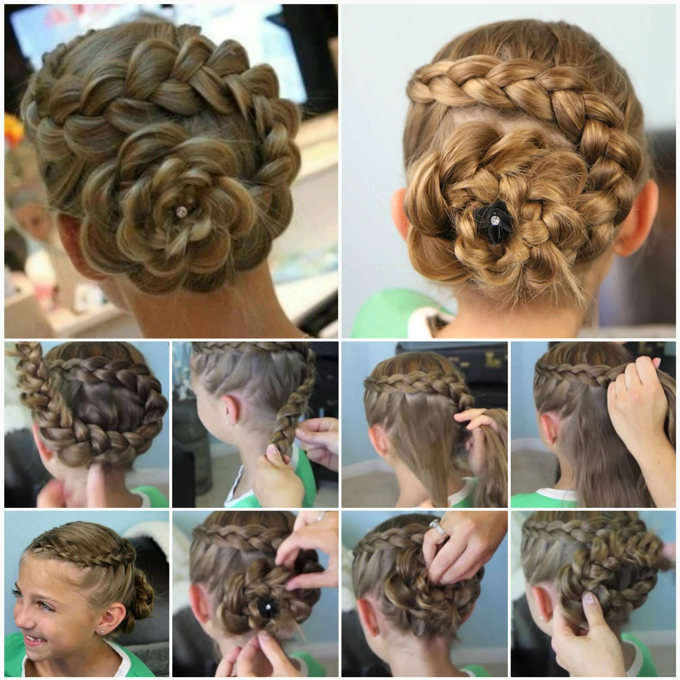 Прически на средние волосы детские пошагово Image result for hear stail Dutch flower braid, Flower braids, Hair tutorials ea