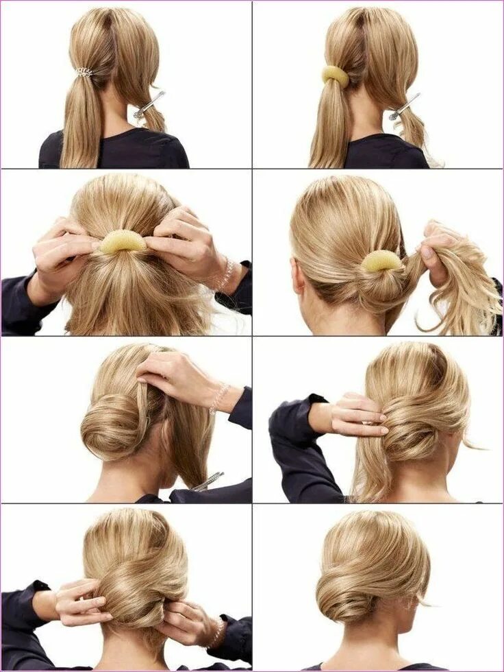 Прически на средние волосы фото инструкции Pin on Hair Medium hair styles, Long hair styles, Elegant hairstyles