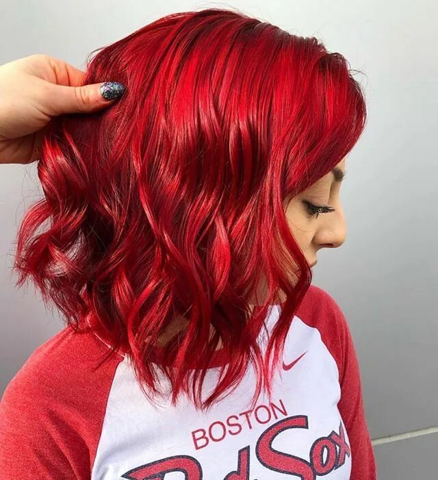 Прически на средние волосы красные волосы Pulp Riot Hair Color (@pulpriothair) * Instagram photos and videos Short red hai