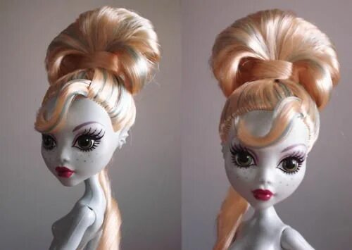 Прически на средние волосы кукле Doll-Up Do Shell Bun With Curl Strand Bun with curls, Halloween face makeup, Fac